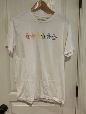 An Original Penguin by Munsingwear Pride Rainbow Penquin size large tshrit